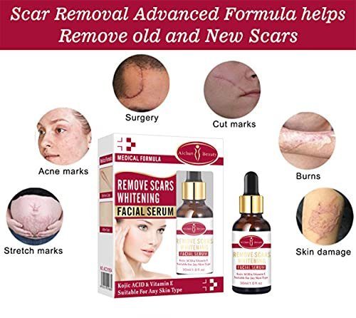 AICHUN BEAUTY Scar Removal Facial Serum Pimples Stretch Marks Face Moisturizing Body Remove Scars Kojic Acid Vitamin E - Image 7