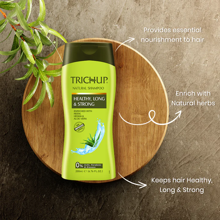 Sağlam uzun və güclü saçlar üçün şampun Trichup Healthy Long & Strong Natural Shampoo — изображение 2