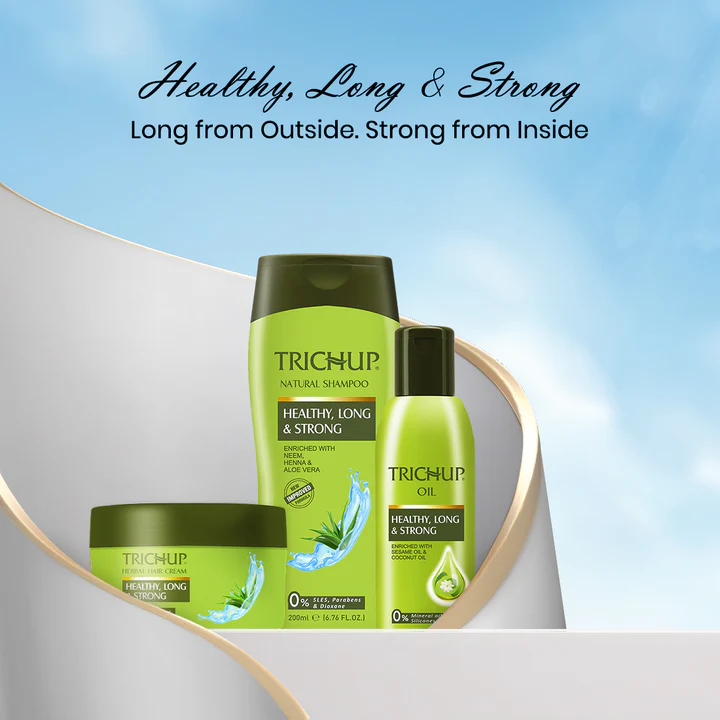 Sağlam uzun və güclü saçlar üçün şampun Trichup Healthy Long & Strong Natural Shampoo — изображение 5