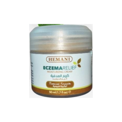 Hemani Eczema Relief Cream 50ml – ekzema və quruluq üçün nəmləndirici krem qablaşdırması