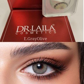 Rəngli kontakt linzalar Dr.Laila E. Gray Olive