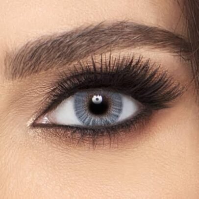 Rəngli kontakt linzalar FreshLook Colors Misty Gray boz nömrəsiz
